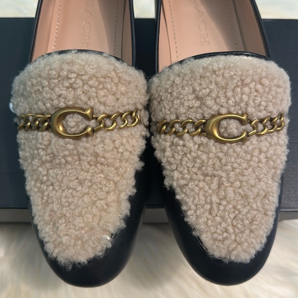 COACH SHEARLING HELENA LOAFERS - Picture 3 of 15